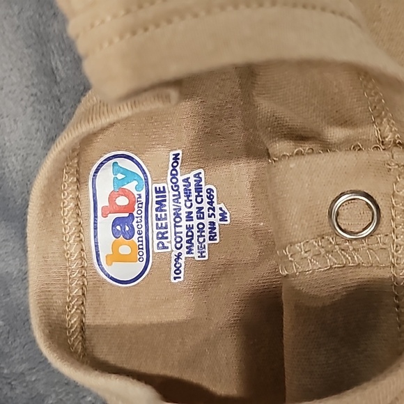 F 3 premie onesies green yellow tan - Picture 4 of 8